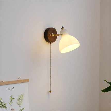 Applique murale moderne en verre et laiton avec interrupteur réglable — LZ4G7XQ