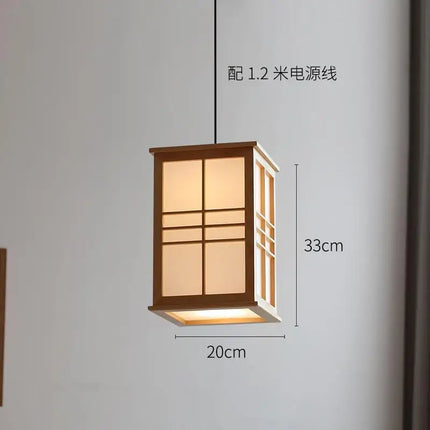 Lustre décoratif en bois pour restaurant, bar, hôtel et yoga — LZ4X9T