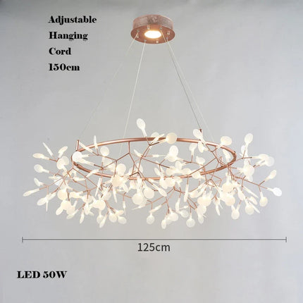 Lustre décoratif en acier inoxydable et acrylique pour intérieur — LZ4X9P