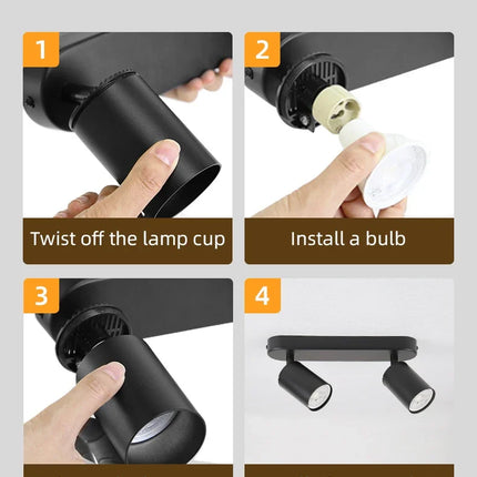 Spot LED remplaçable pour décoration intérieure moderne — LZ4X9P