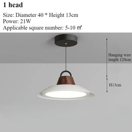 Lustre suspension nordique moderne avec éclairage LED intégré — LZ4X9T2