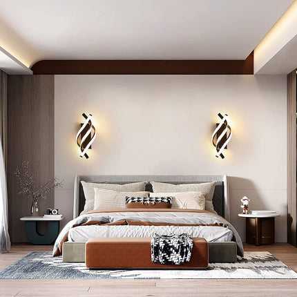 Applique murale LED design spirale en aluminium Psalm — LZ4X9T2