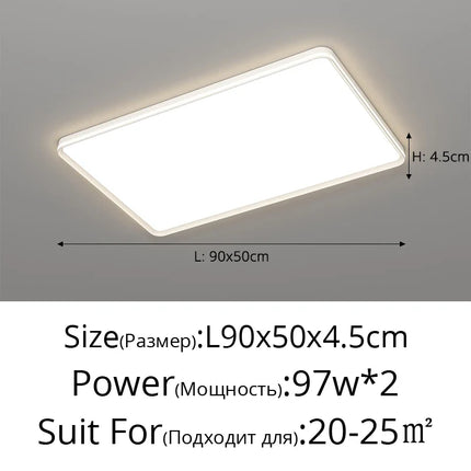Plafonnier moderne en aluminium avec protection oculaire — LZ4X9J