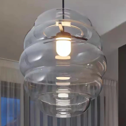Suspension en verre transparent à fil réglable pour bar et restaurant — LZ4T9Q2M
