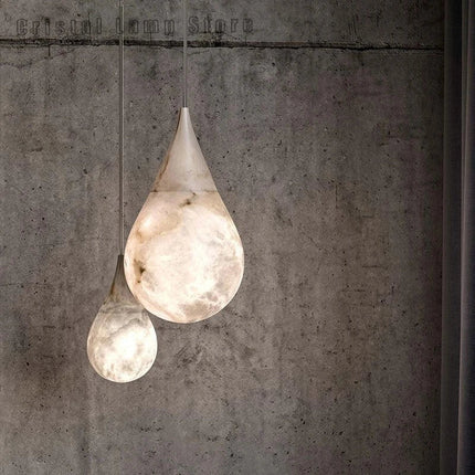 Suspension goutte de pluie albâtre style postmoderne minimaliste pour chambres et restaurants — LZ4X9T