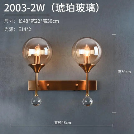 Applique murale en cristal au design moderne pour éclairage intérieur — LZ4P9X2