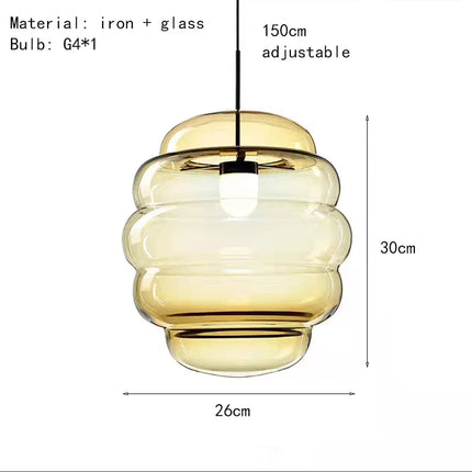 Suspension en verre pour cuisine, restaurant et bar — LZ4X9T1