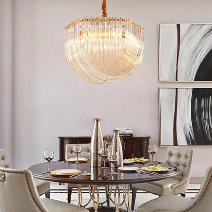 Lustre LED en verre au design moderne pour restaurant et hôtel — LZ4X9P