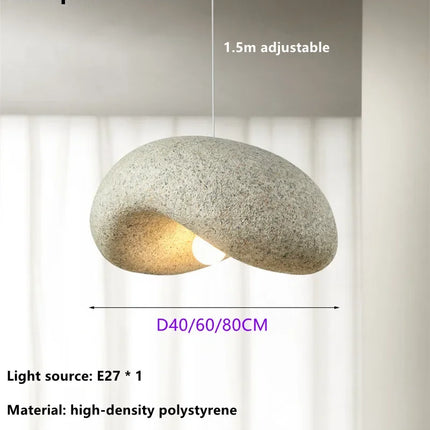 Lustre design façon japonais arrondi