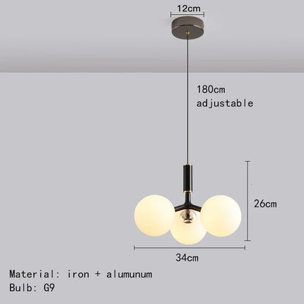 Suspension nordique en verre et métal — LZ4G7X