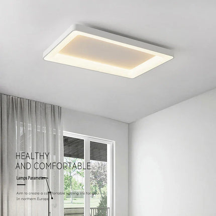 Plafonnier LED rectangulaire au design simple pour intérieur moderne — LZ4X9P2