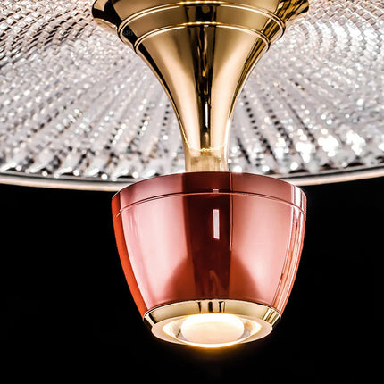 Suspension LED ronde en acrylique avec cordon ajustable — LZ4P9XJ2
