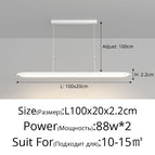 Blanc L100x20cm 88W / Intensité variable avec télécommande