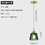 Pendentif cordon vert / AMPOULE LED