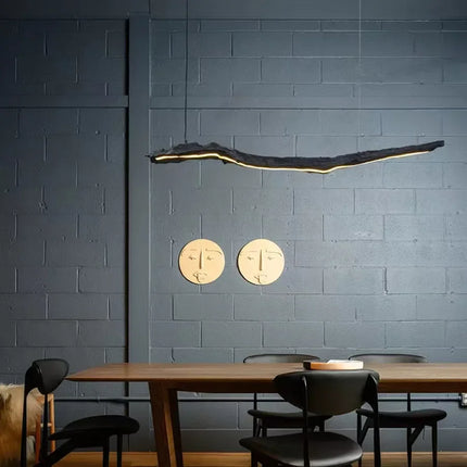 Lustre suspension nordique design wabi-sabi pour bureau et restaurant — LZ4X7P9