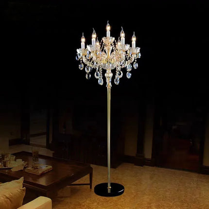 Lampadaire moderne en cristal pour décoration intérieure élégante — LZ4X9M2