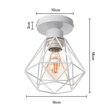 Plafonnier encastré industriel vintage en métal pour intérieur créatif — LZ4X9T2