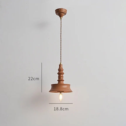 Suspension en bois style rétro pour chevet et restaurant — LZ4P7XQ