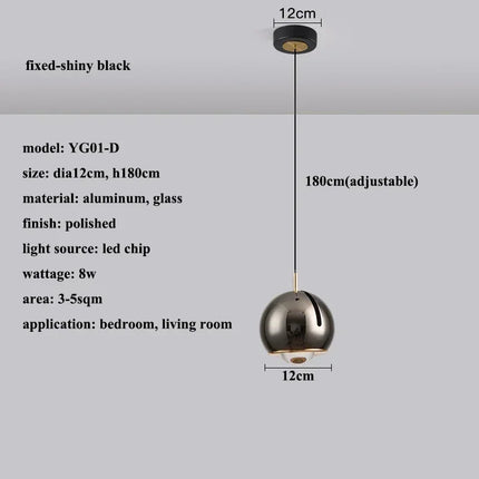 Suspension LED ronde avec angle réglable design moderne — LZ4P9X