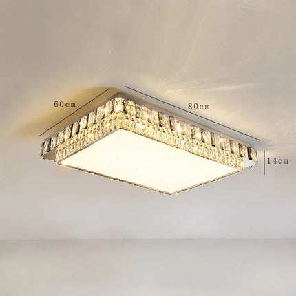 Plafonnier LED rond en cristal de luxe moderne — LZ4X9P2Q