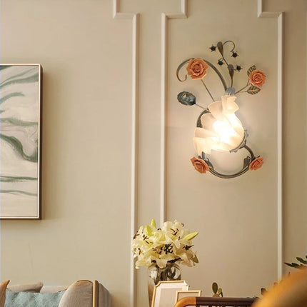 Applique murale en céramique au style pastoral méditerranéen nordique — LZ4X9P2