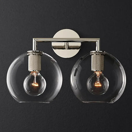 Applique murale rétro américaine en verre avec éclairage LED intégré — LZ4X9P2Q