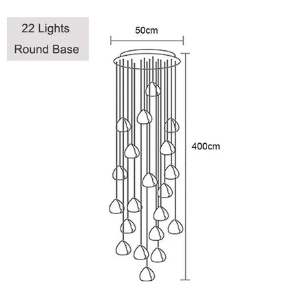 Suspension élégante en cristal pour éclairage moderne — LZ4X9P
