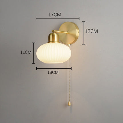 Applique murale LED avec abat-jour blanc style Japan — LZ4R9XQ