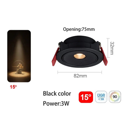 Spot LED ultra fin à faisceau orientable pour éclairage intérieur — LZ4P9XJ