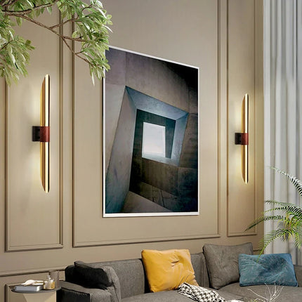 Applique murale décorative en métal effet bois pour ambiance chaleureuse — LZ4Q7N2