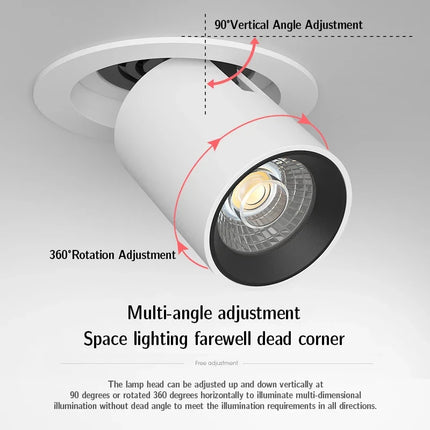Spot LED encastrable rotatif dimmable pour éclairage intérieur — LZ4QJ7M