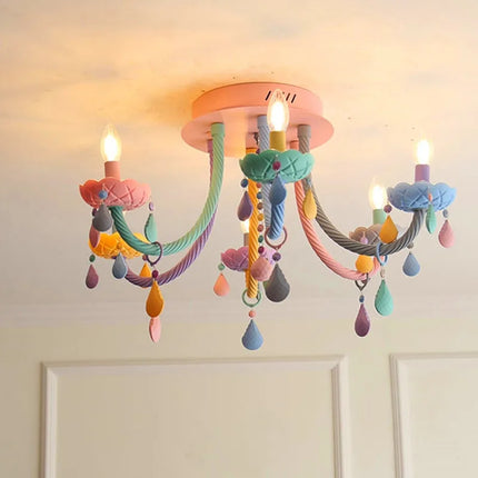 Lustre cristal arc-en-ciel design kawaii pour chambre enfant — LZ4Q9T2