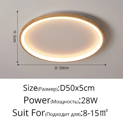 Plafonnier LED au design japonais pour entrée et couloir — LZ4X9P2
