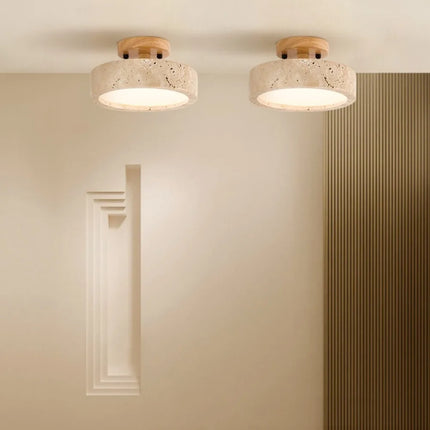 Plafonnier en marbre style wabi sabi pour intérieur et extérieur — LZ4X9P2