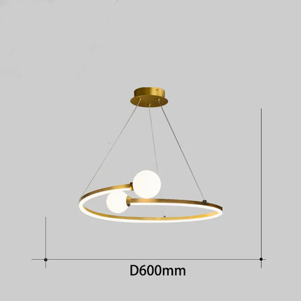 Lustre moderne en anneau pour décoration intérieure — LZ4X9T2
