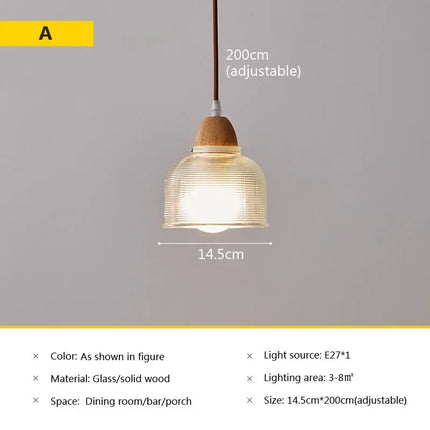 Suspension en verre au style japonais vintage pour intérieur — LZ4Q7M2