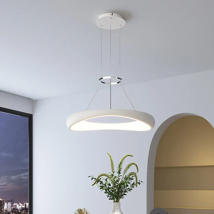 Lustre LED suspension anneau simple style nordique pour restaurant et bar — LZ4F9Q2