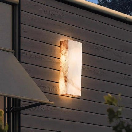applique murale en marbre naturel étanche pour extérieur