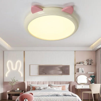 Plafonnier argenté motif chaton fantôme complet — LZ4X9T