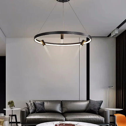 Suspension LED circulaire au design nordique moderne — LZ4X9P