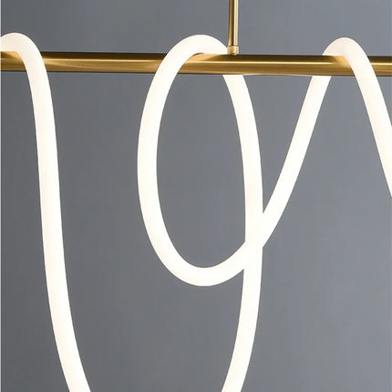 Lustre suspendu rond LED style nordique pour salon et hôtel — LZ4XJ9