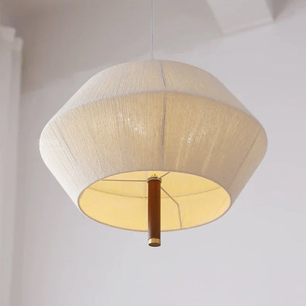 Suspension rétro en corde de chanvre et rotin avec LED intégrée — LZ4X9T
