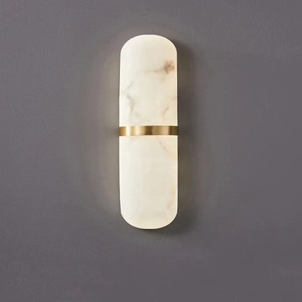 Applique murale LED semi-cylindrique effet marbre pour salon et salle de bain — LZ4P9XQ