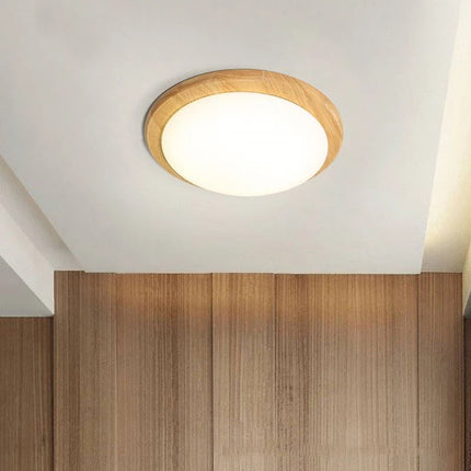 plafonnier grain de bois moderne pour décoration maison