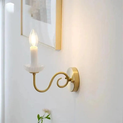 Applique murale en céramique style rétro français avec éclairage LED — LZ4P9XQ