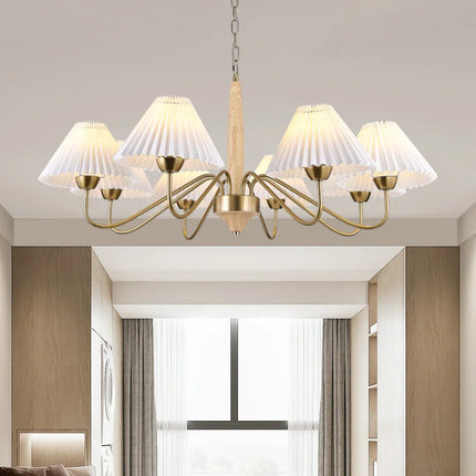 Lustre suspension élégant en bois pour cuisine et îlot — LZ4P9XQ