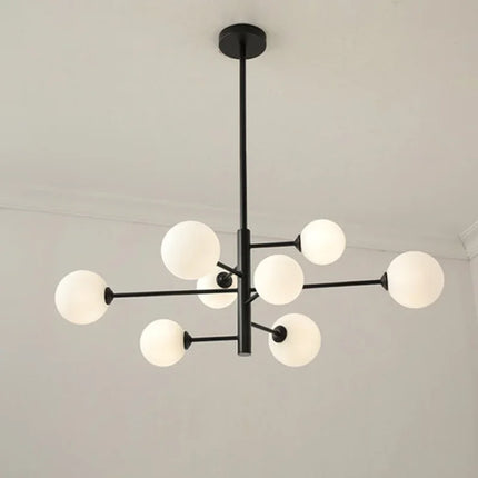 Lustre nordique en cuivre avec verre créatif et forme haricot — LZ4D9XQ