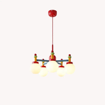 Suspension en verre blanc à fil réglable pour chambre d'enfants — LZ4X9T