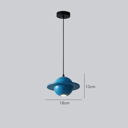 2024  New Hot Sale Resin Planet Pendant Lamp For Living Dining Room Restaurant Store Suspension Indoor Lighting Decor Luminaire