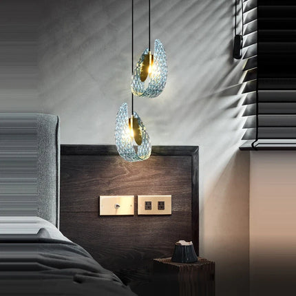 Lustre suspension LED en cristal éclairage design — LZ4X9T